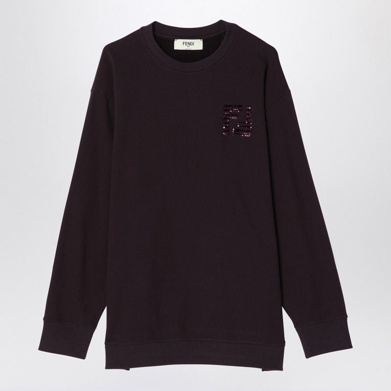 FENDI Cotton Crewneck Sweatshirt for Women - FW24 Collection