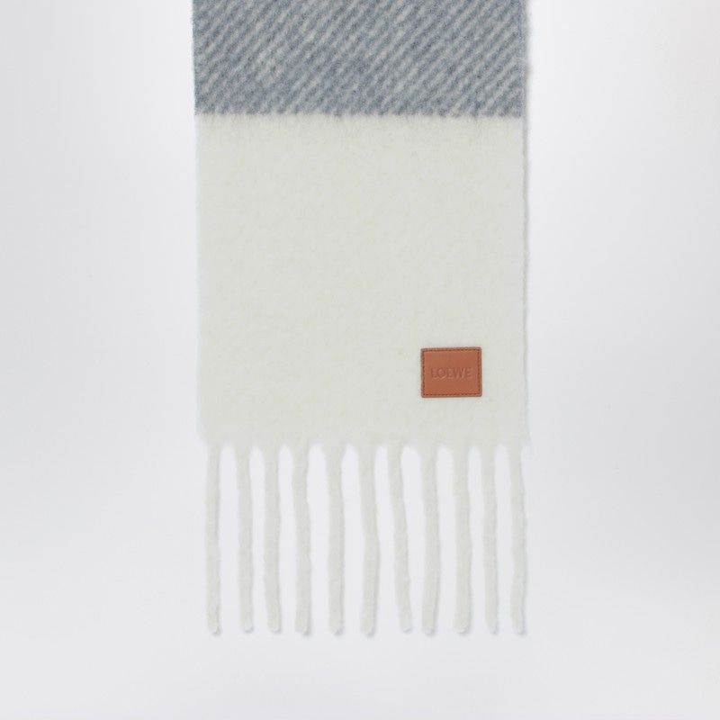 LOEWE Checkerboard Wool and Alpaca Blend Scarf