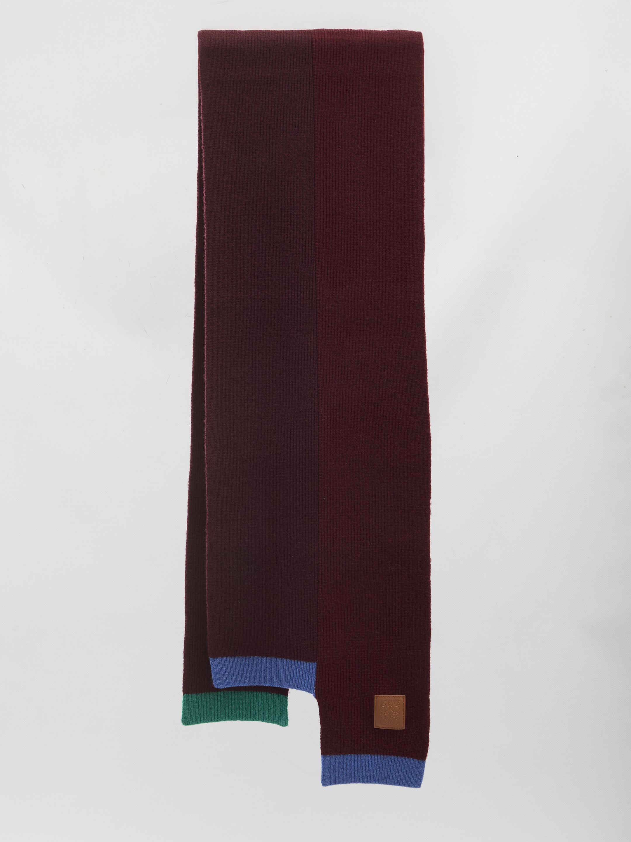LOEWE Asymmetric Wool Scarf 30 x 182 cm