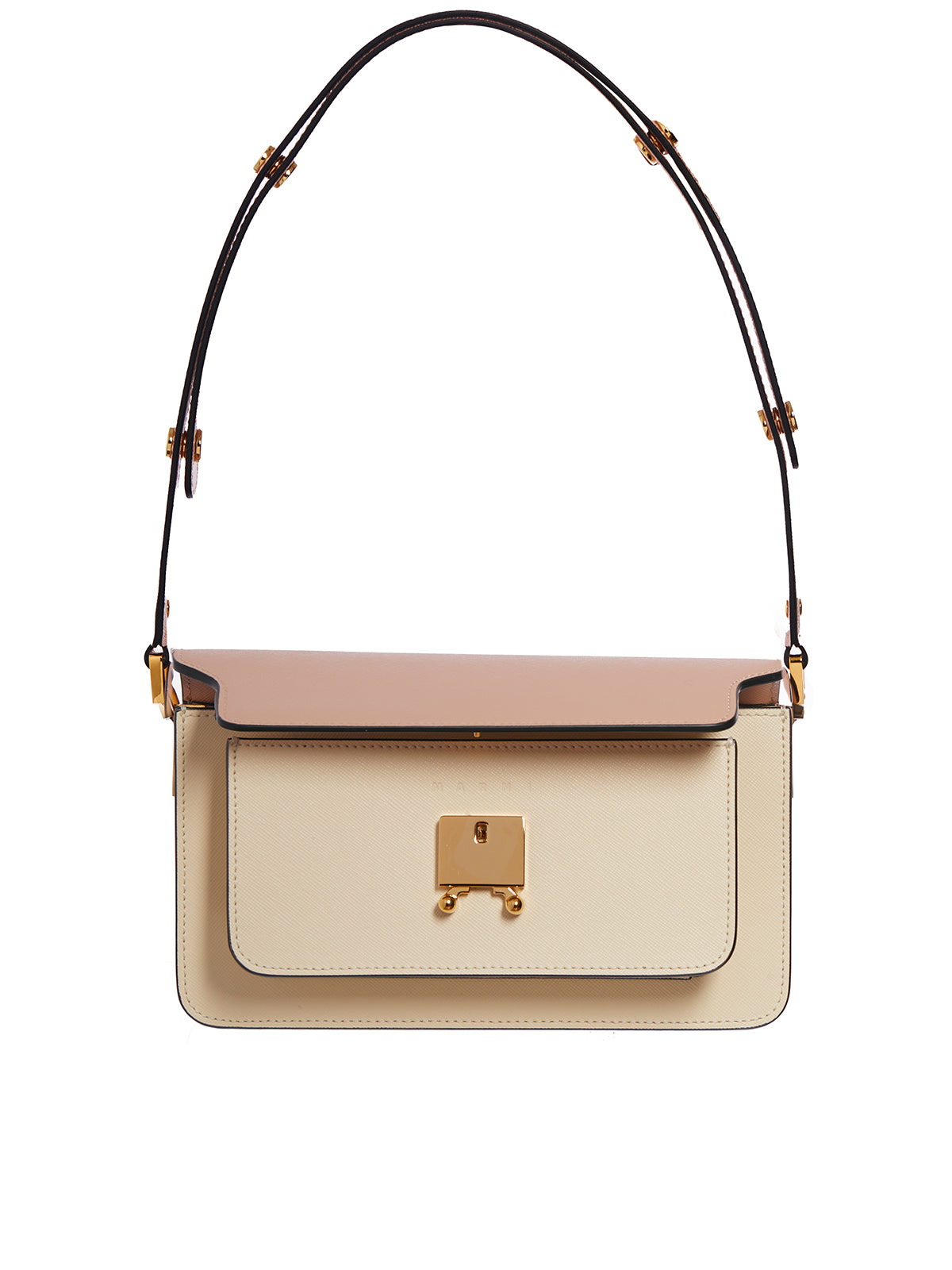 MARNI Mini Leather Trunk Handbag - Compact Elegance