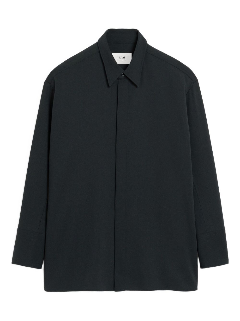 AMI PARIS Classic Women's Wool Shirt with Button Detailing