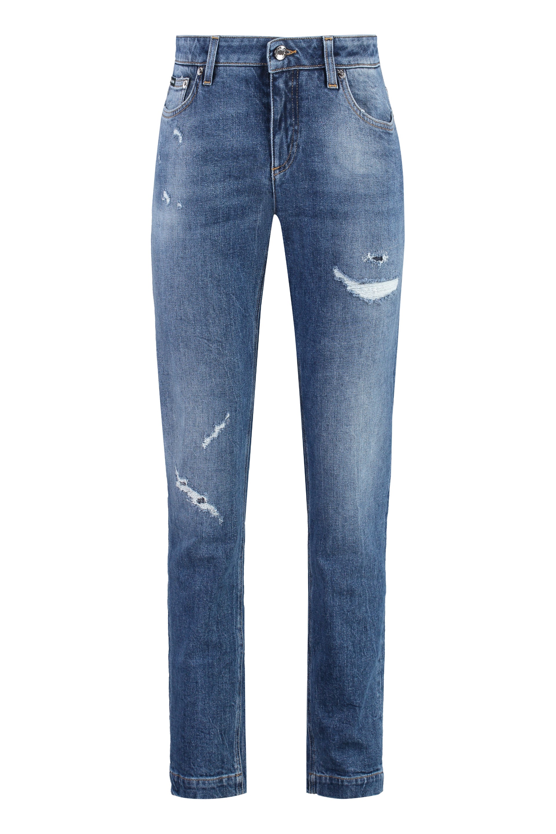 DOLCE & GABBANA Women's Pretty Fit Distressed Denim Jeans