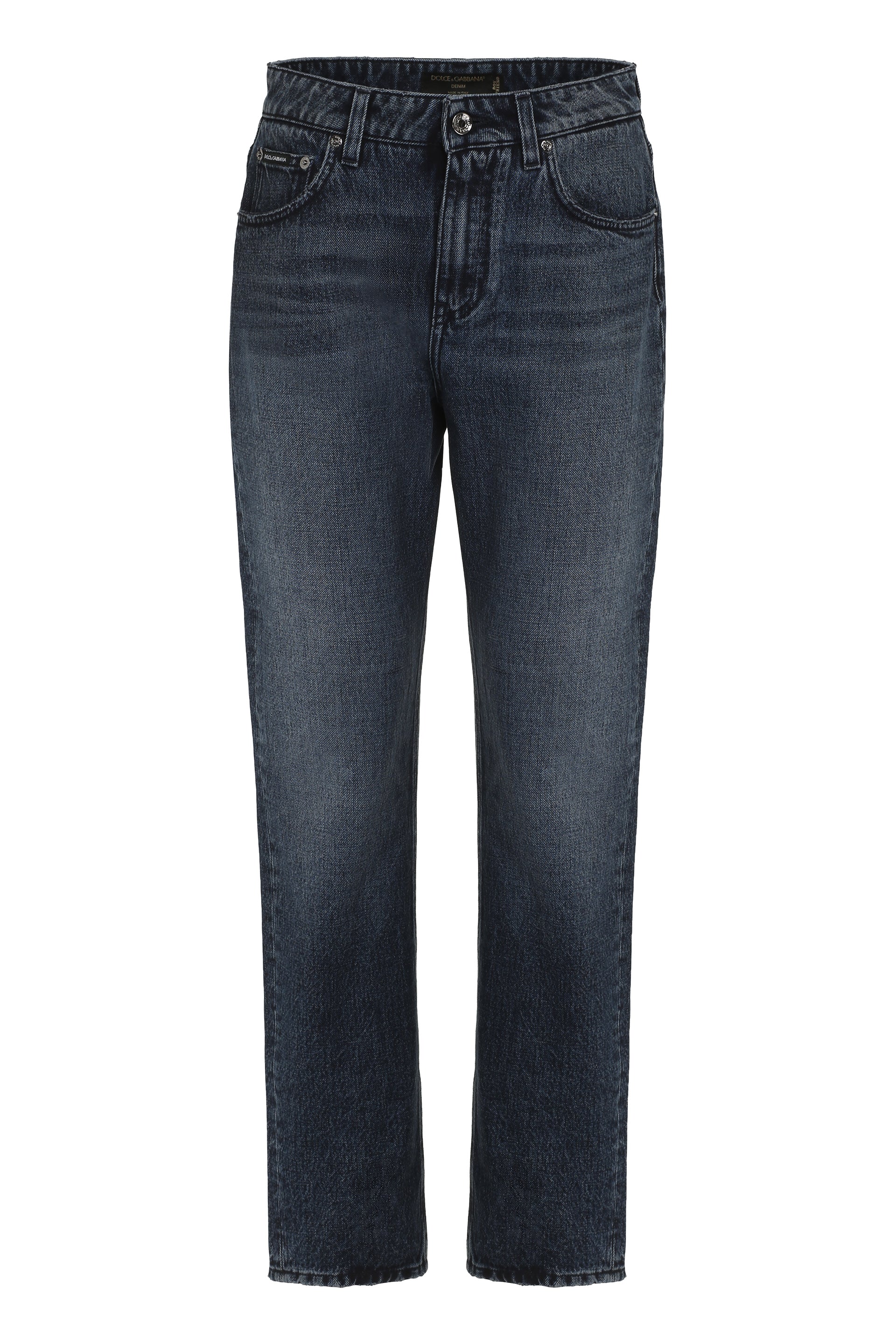 DOLCE & GABBANA Boyfriend Fit Denim Jeans for Women - Spring/Summer 2025