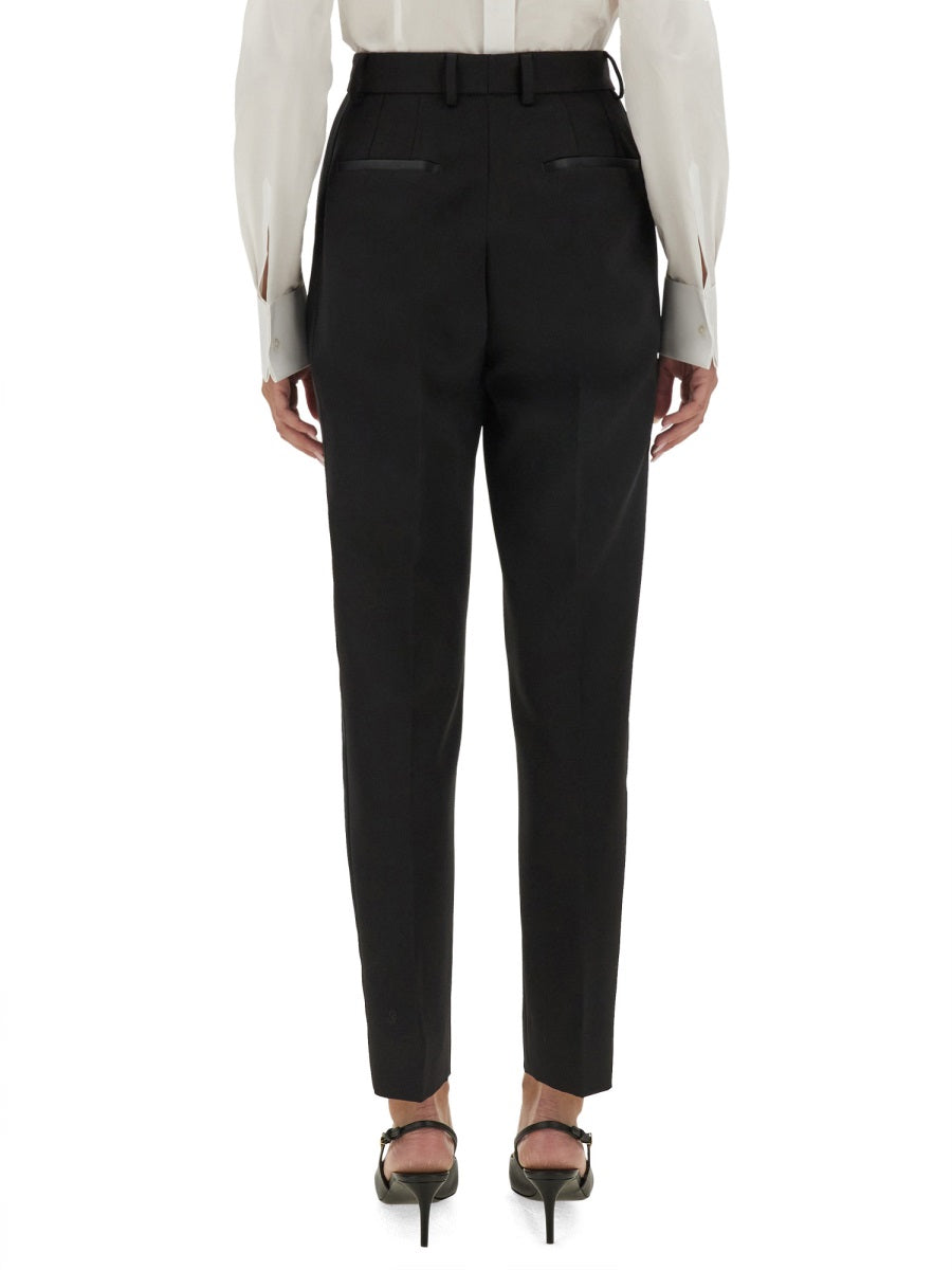 DOLCE & GABBANA Slim Fit Tailored Tuxedo Pants - Size 42