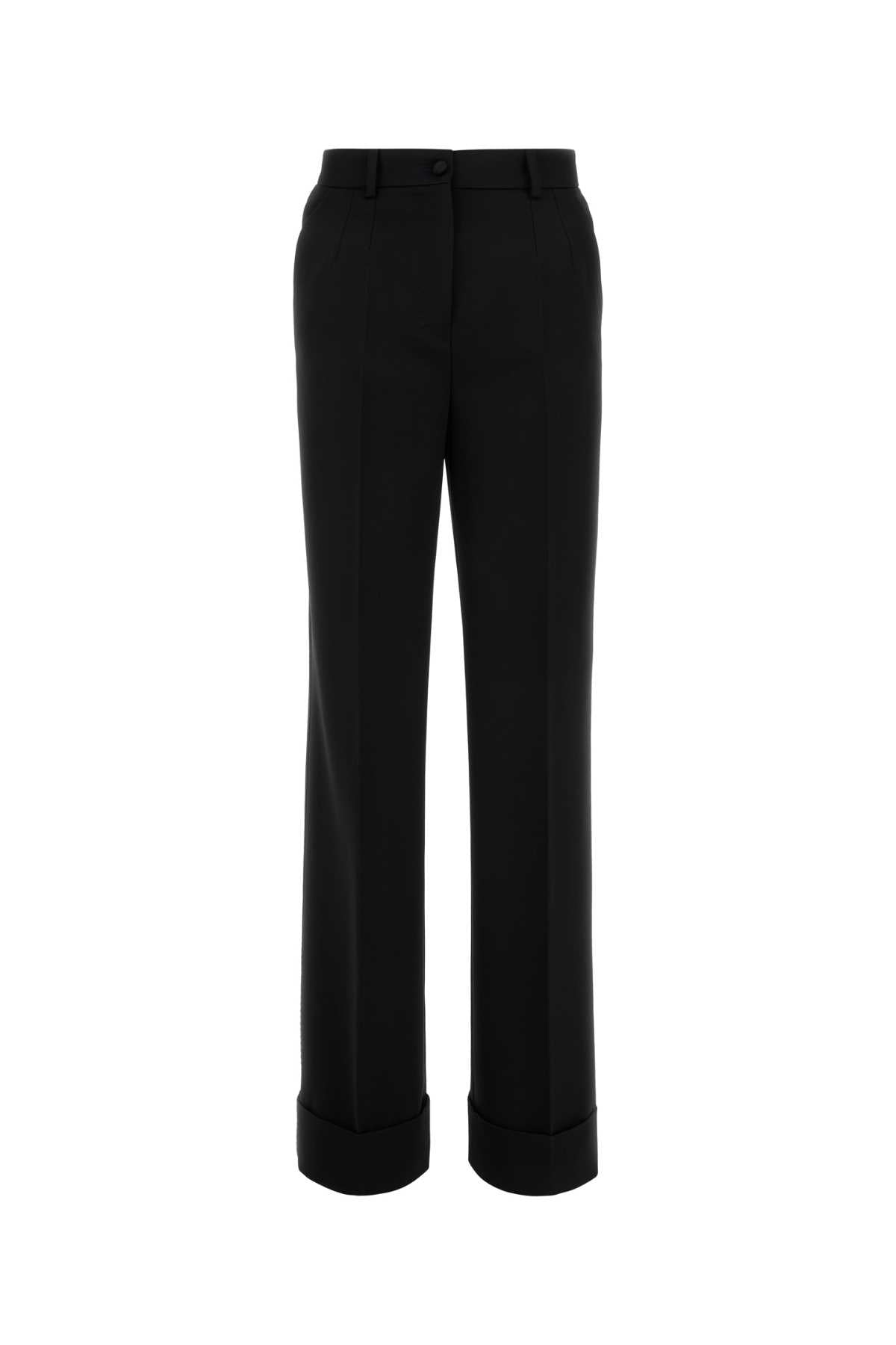 DOLCE & GABBANA Wool Pants for Women - SS25 Collection