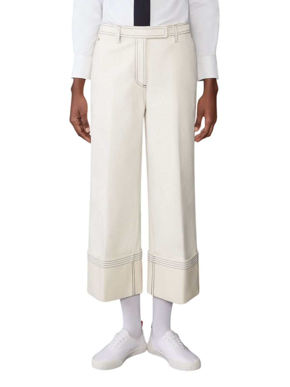 THOM BROWNE Wide Trouser for Women