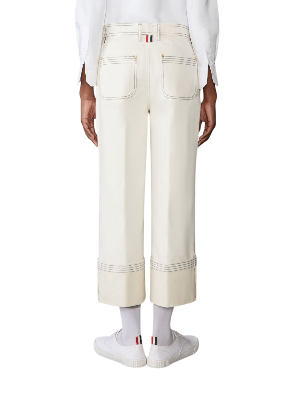 THOM BROWNE Wide Trouser for Women