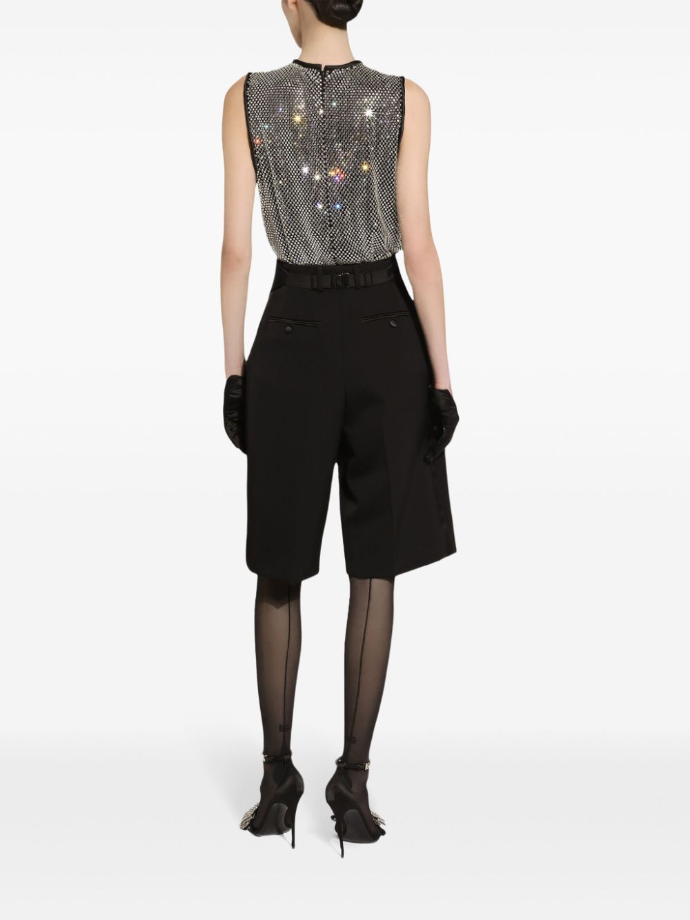 DOLCE & GABBANA Bermuda Tuxedo Pants - Regular Fit