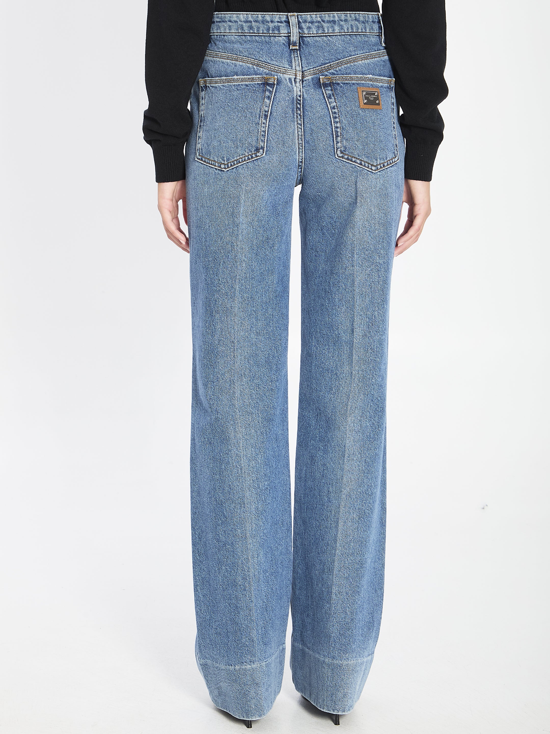 DOLCE & GABBANA High Waist Five-Pocket Trousers