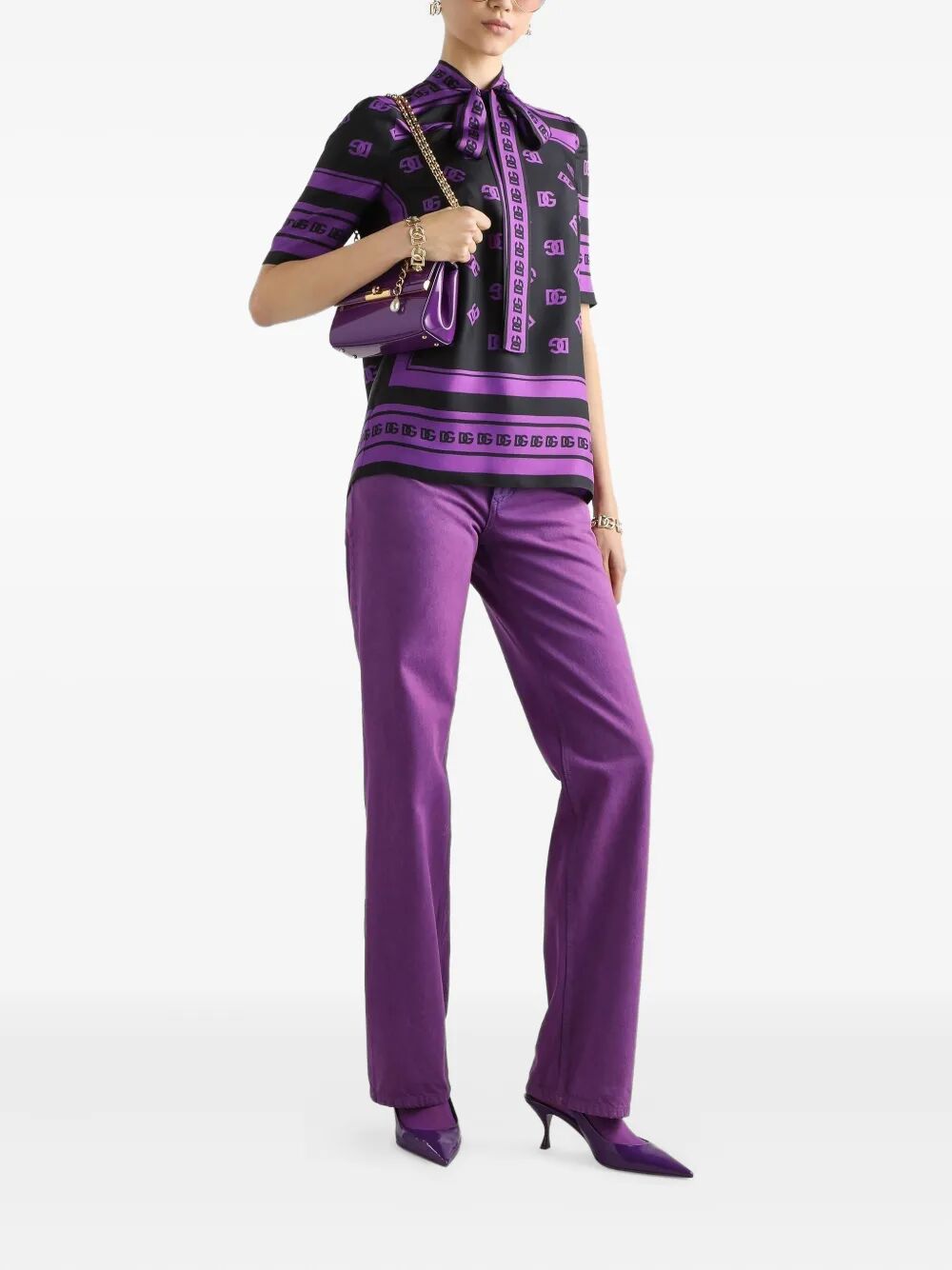 DOLCE & GABBANA Five-Pocket Straight Leg Jeans for Women