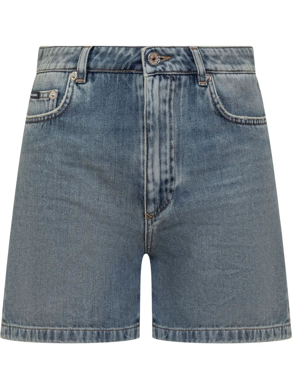 DOLCE & GABBANA Thigh-Length Denim Shorts for Women