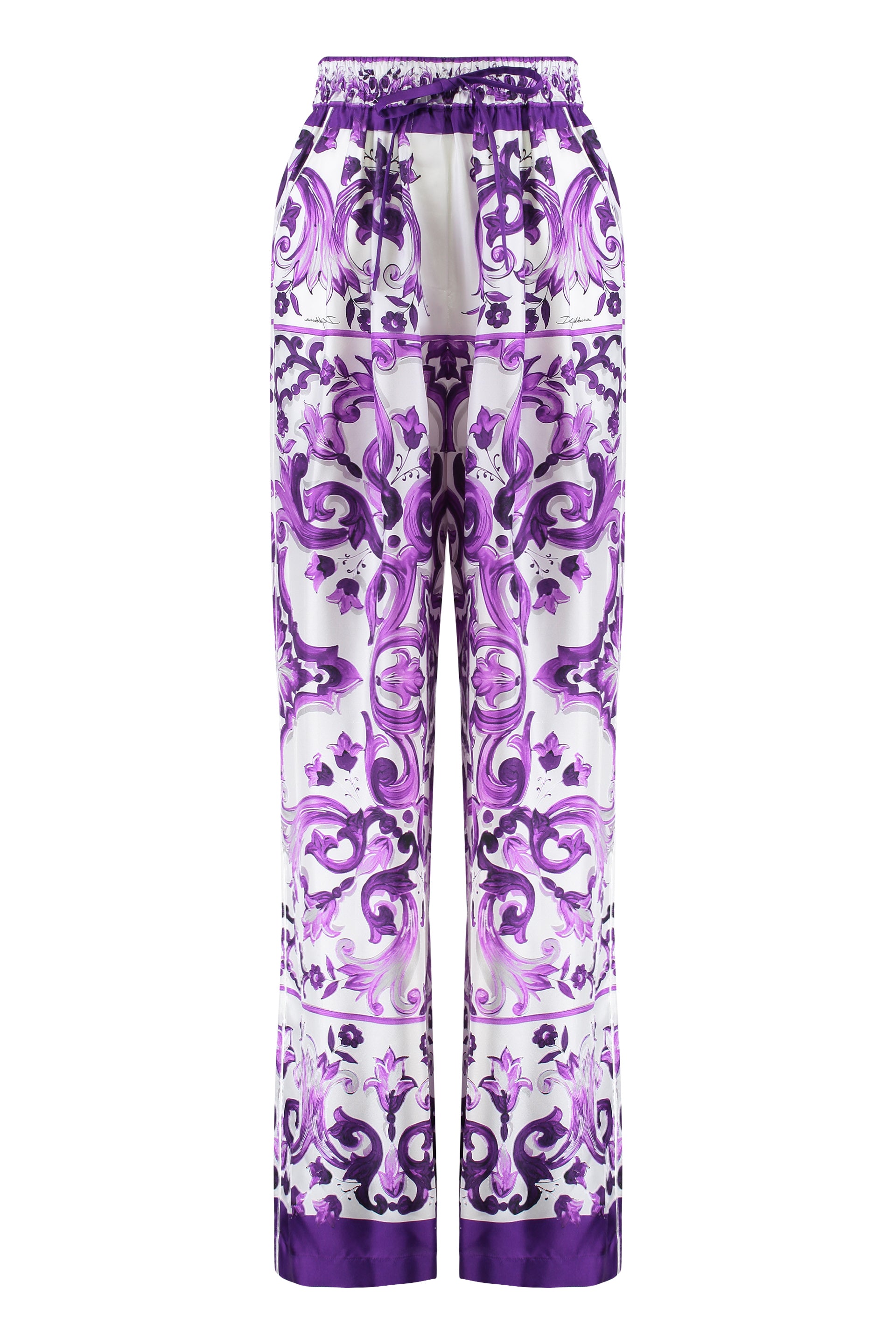 DOLCE & GABBANA Printed Twill Trousers