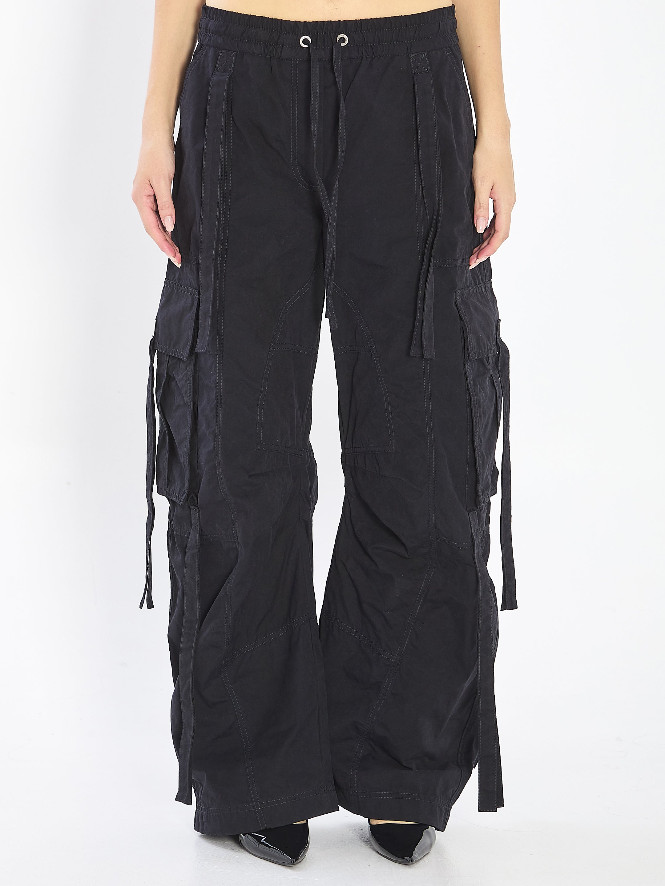 DOLCE & GABBANA Cargo Pants in Coated Faille