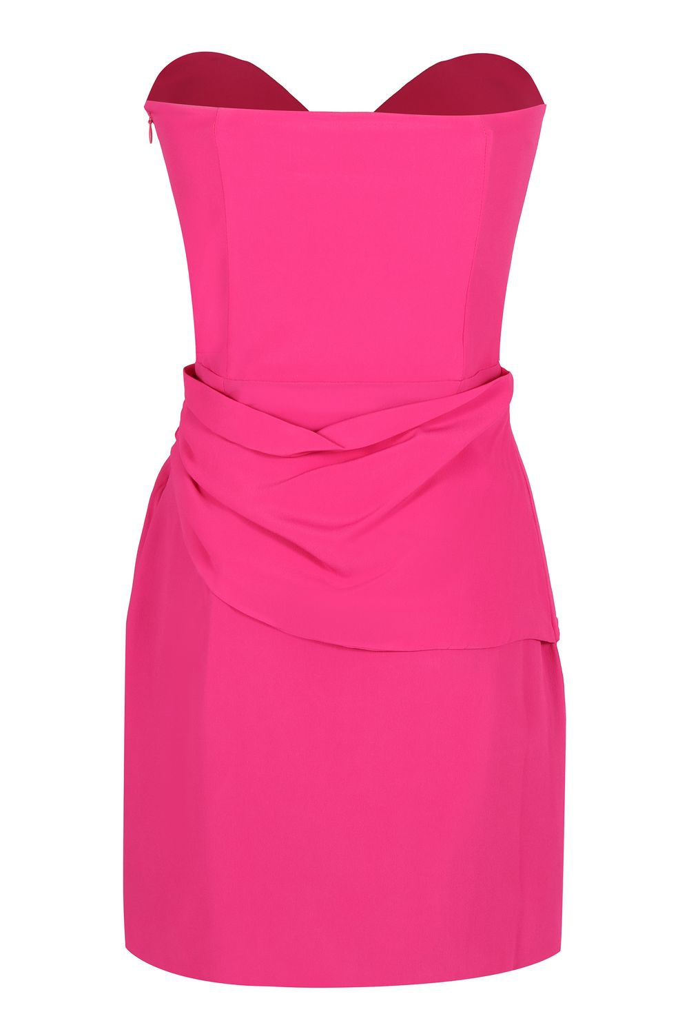 FEDERICA TOSI Off-the-Shoulder Mini Dress with Decorative Front Knot