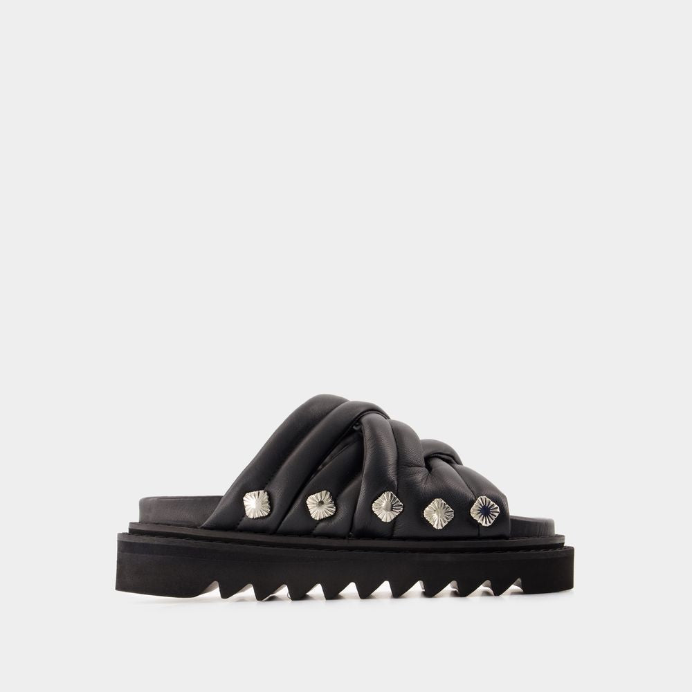 TOGA PULLA Soft Leather Sandals for Women - FW24 Collection