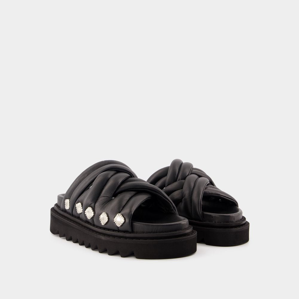 TOGA PULLA Soft Leather Sandals for Women - FW24 Collection