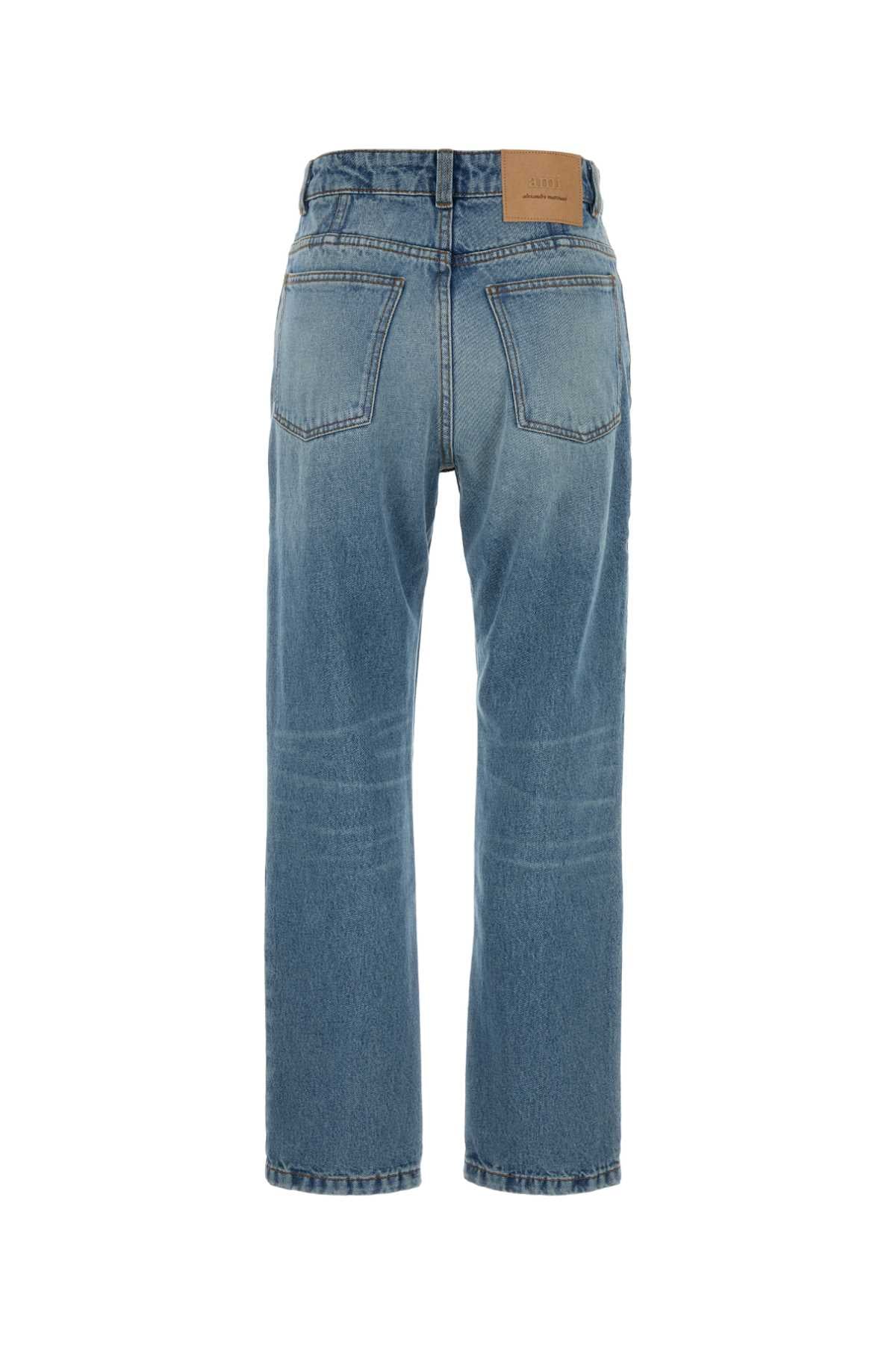 AMI PARIS Classic Fit Denim Jeans for Women