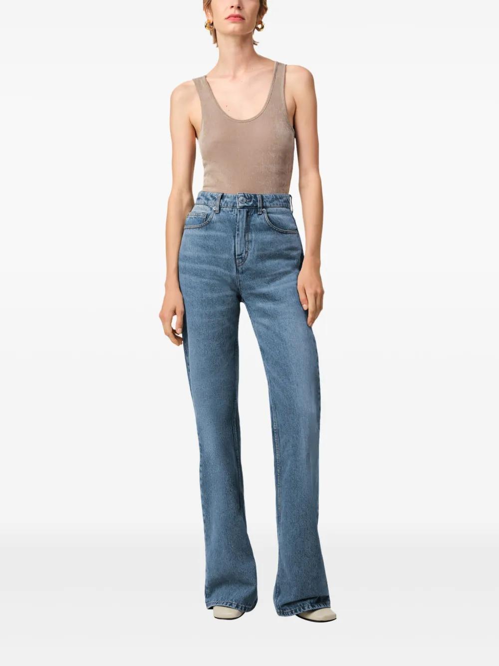 AMI PARIS Classic Used Denim Jeans for Women