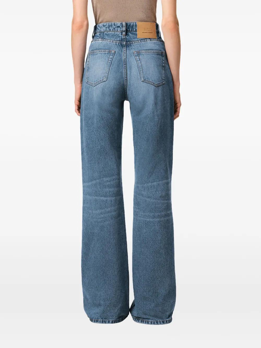 AMI PARIS Classic Used Denim Jeans for Women