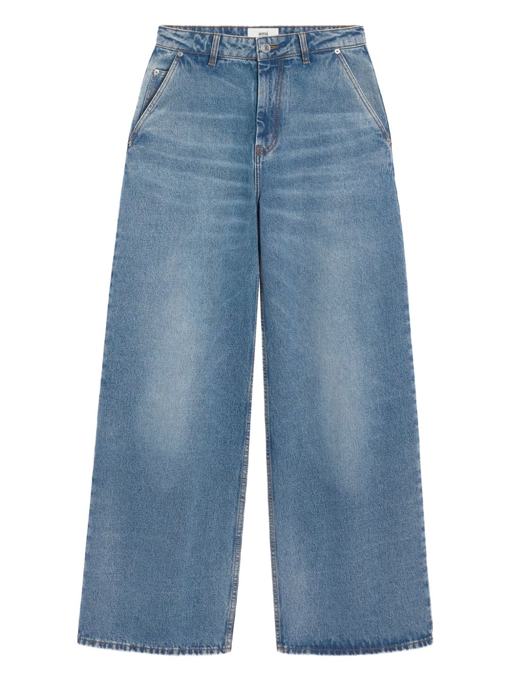 AMI PARIS Wide-Leg Denim Jeans