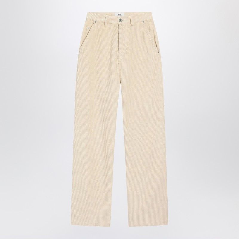 AMI PARIS Wide Corduroy Trousers for Women