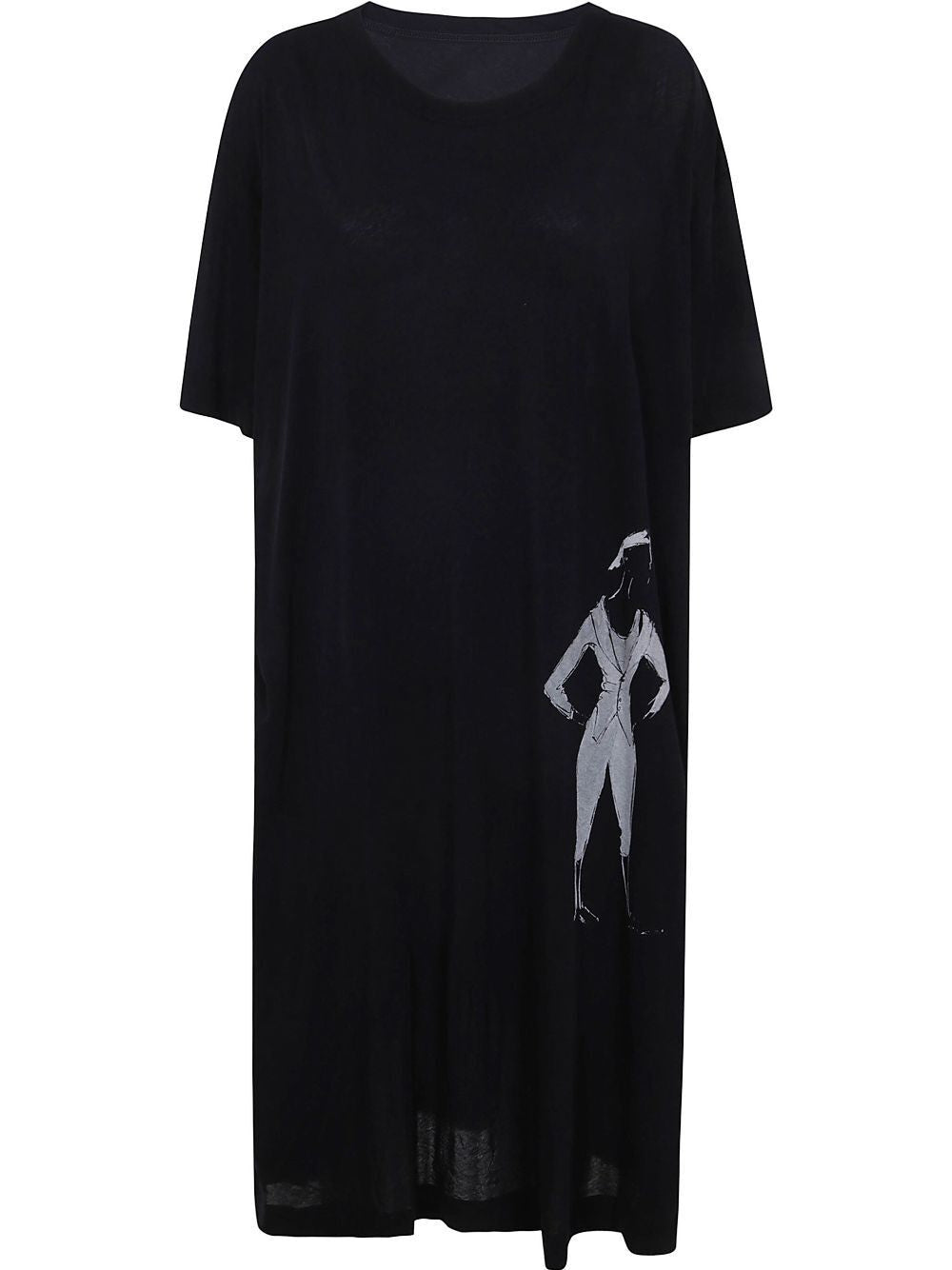 YOHJI YAMAMOTO R-Dessin Mini Dress for Women