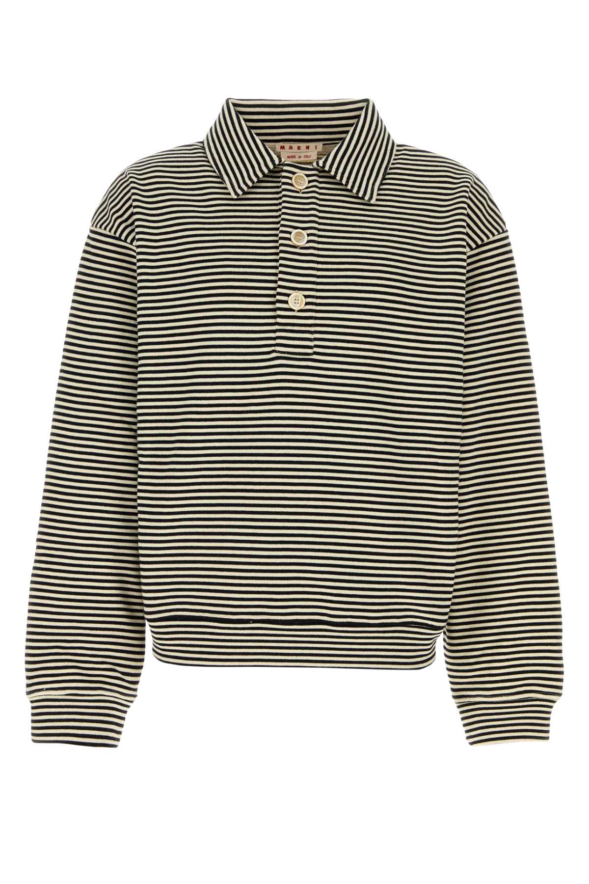 MARNI Embroidered Cotton Polo Shirt - FW25