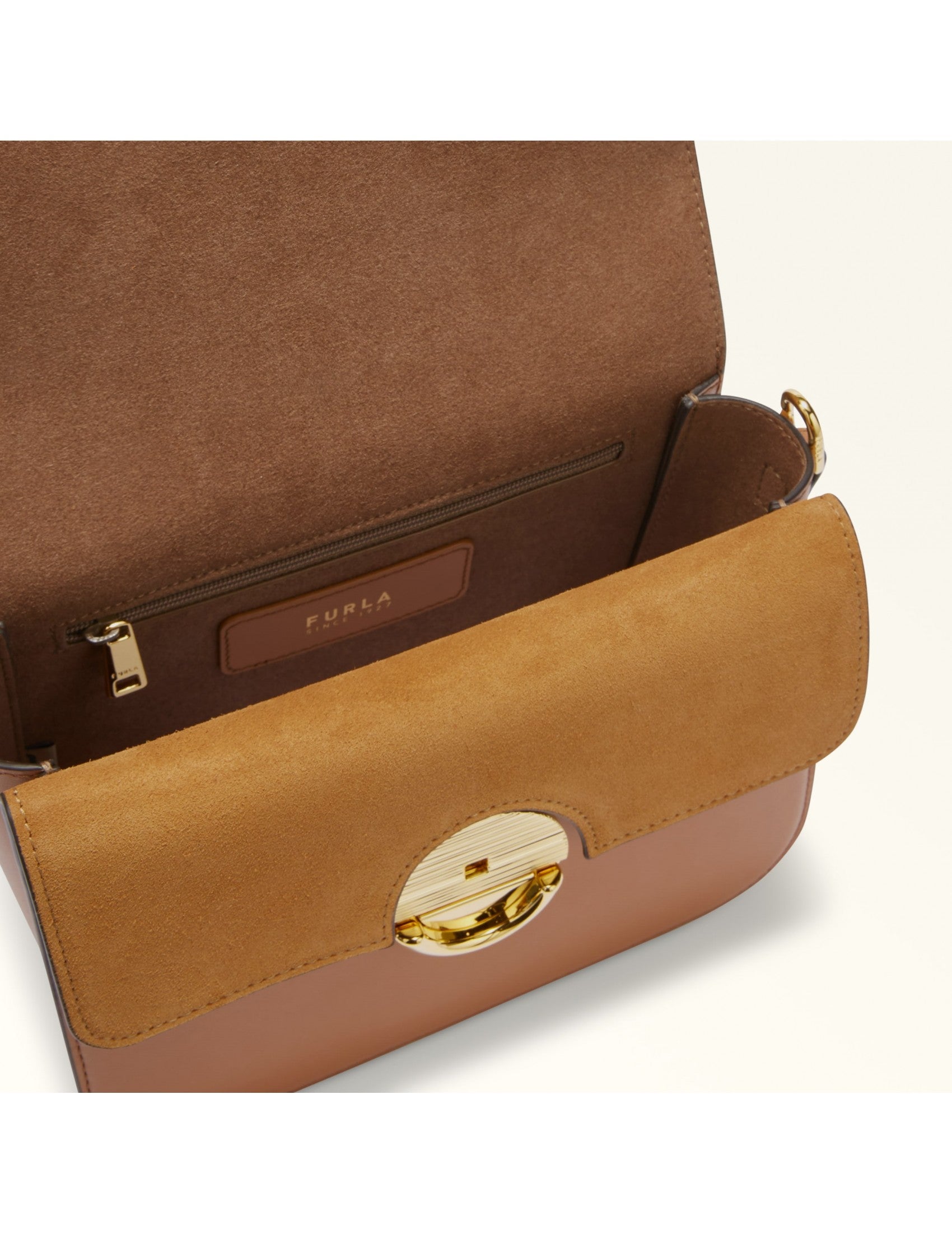 FURLA Mini Leather Handbag with Adjustable Strap