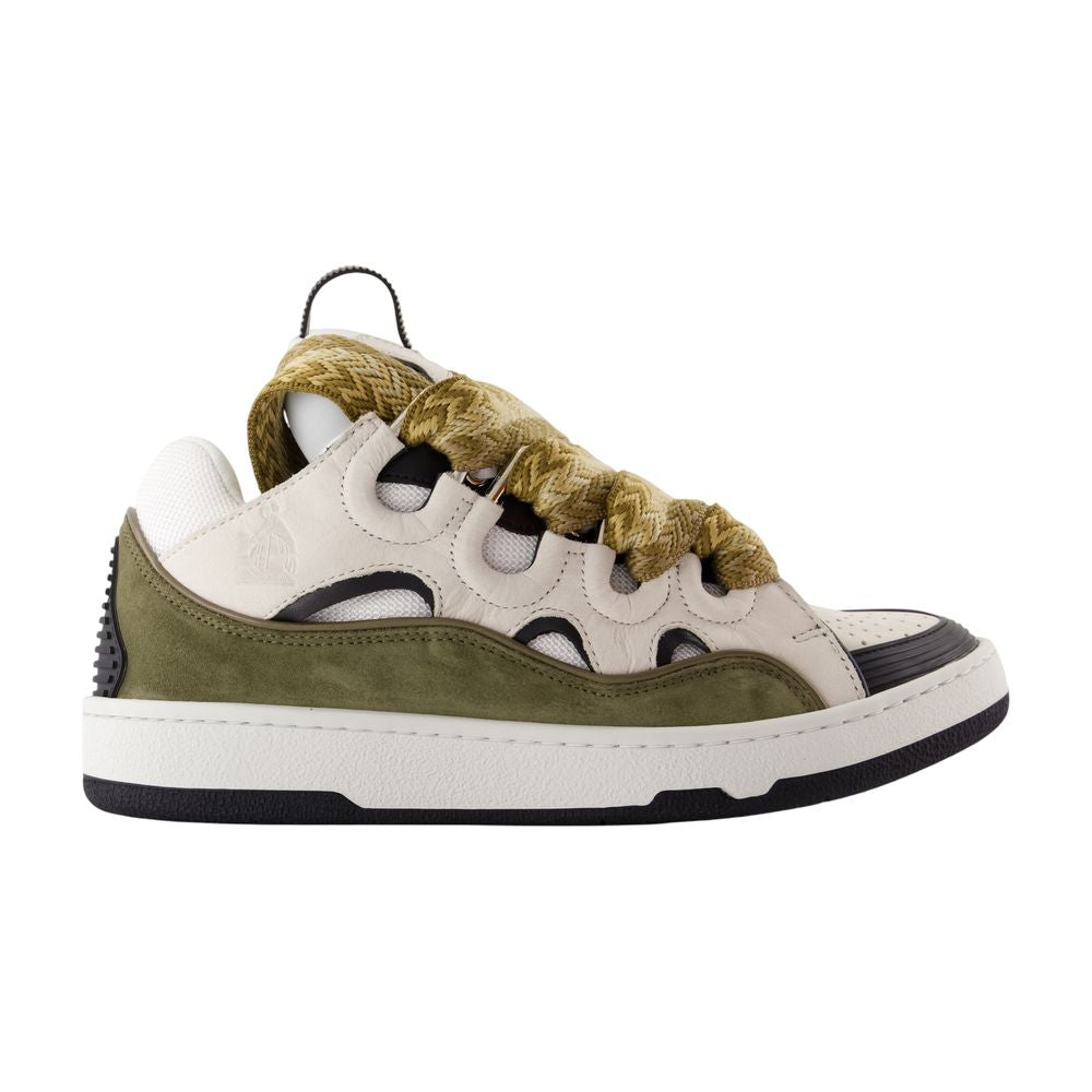LANVIN Leather-Polyester Unisex Sneakers - FW25