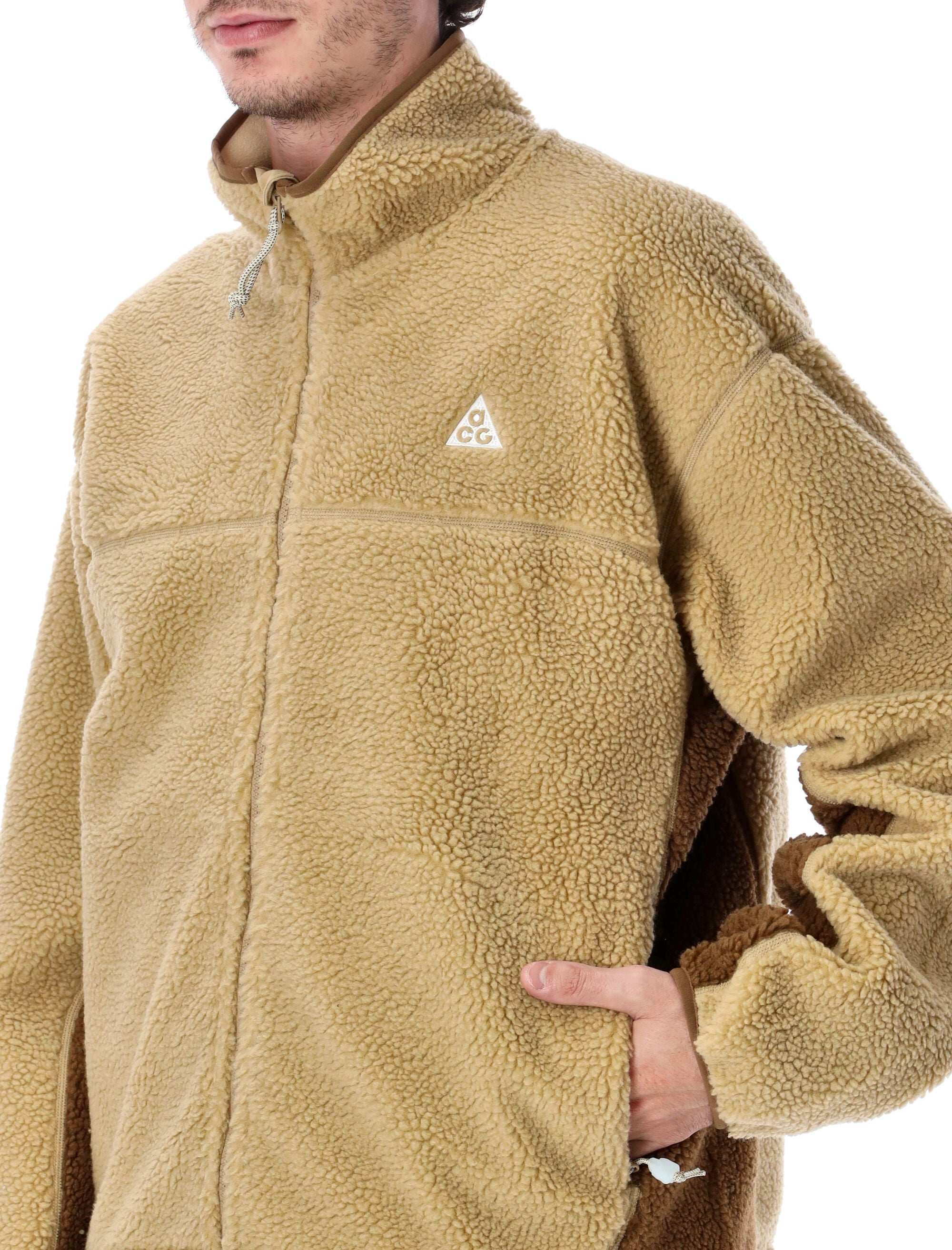 NIKE Men's Windproof Fleece Jacket for Easy Layering