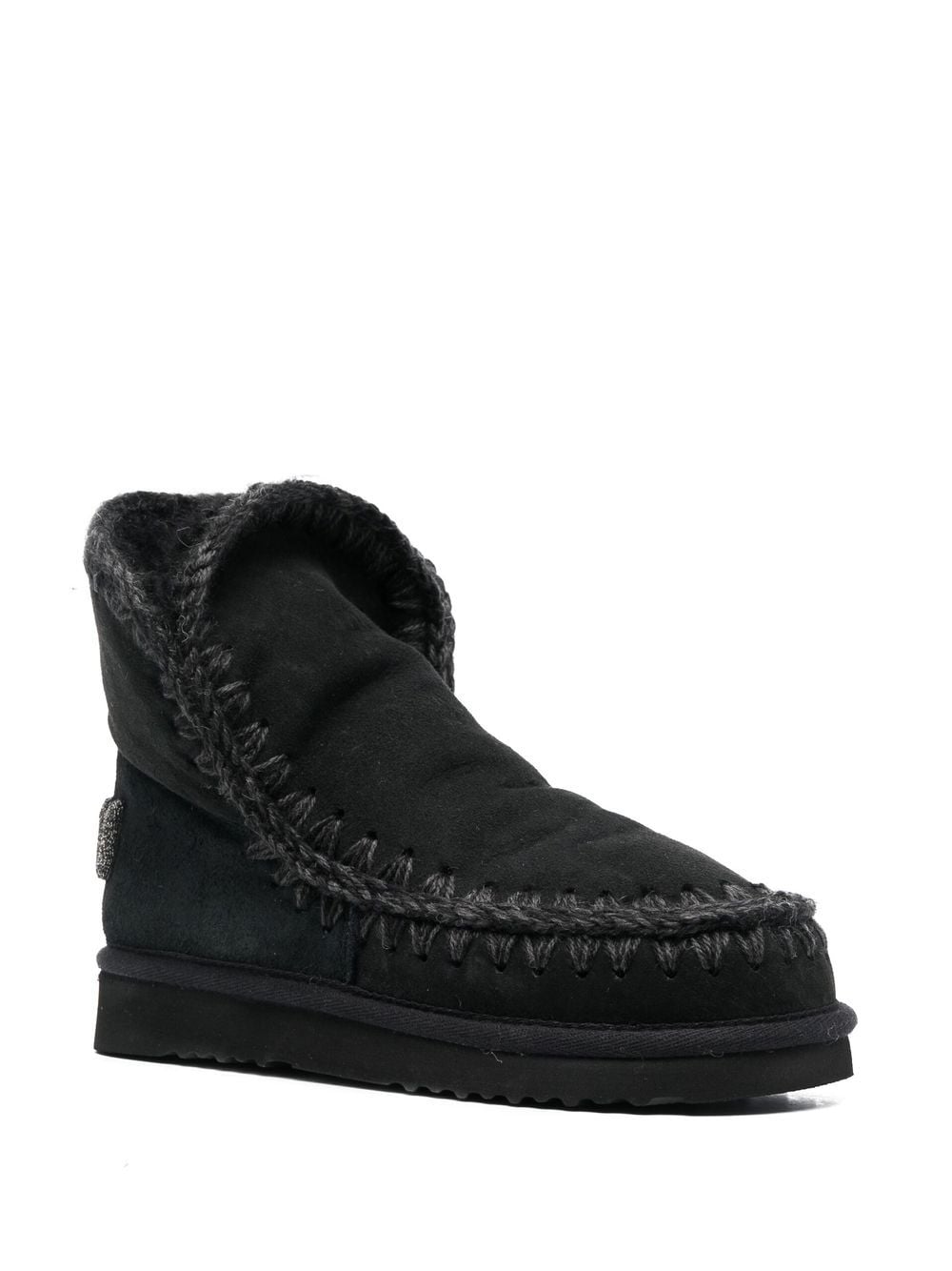 MOU Mini Glitter Logo Ankle Boots for Women