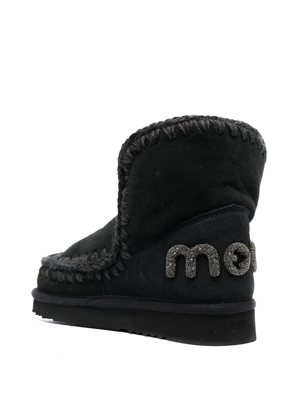 MOU Mini Glitter Logo Ankle Boots for Women