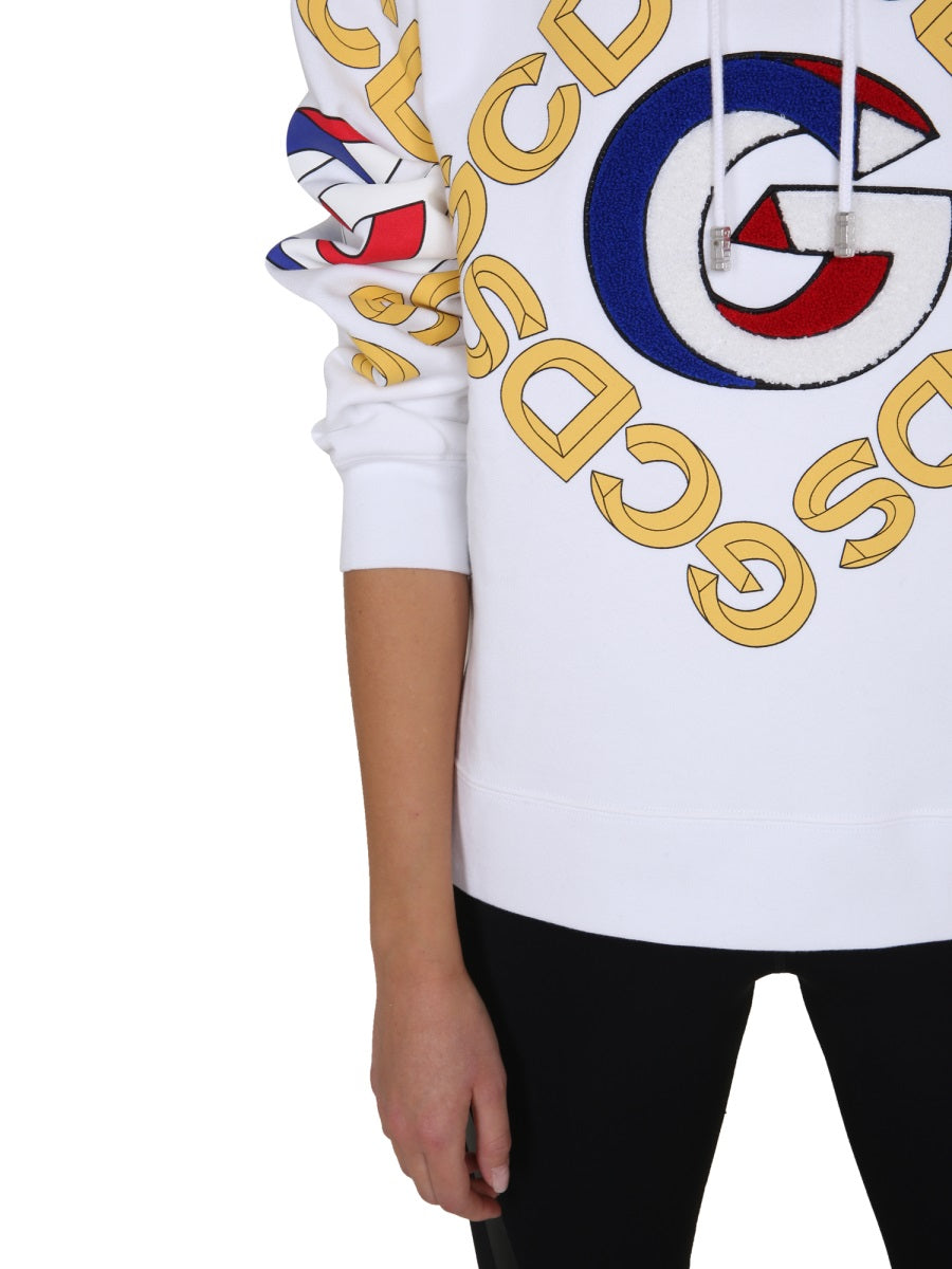 GCDS Women's Cozy Hoodie with Adjustable Hood