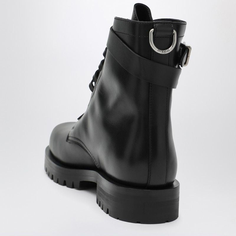 DURAZZI MILANO Combat Boots with Adjustable Ankle Buckle - FW25