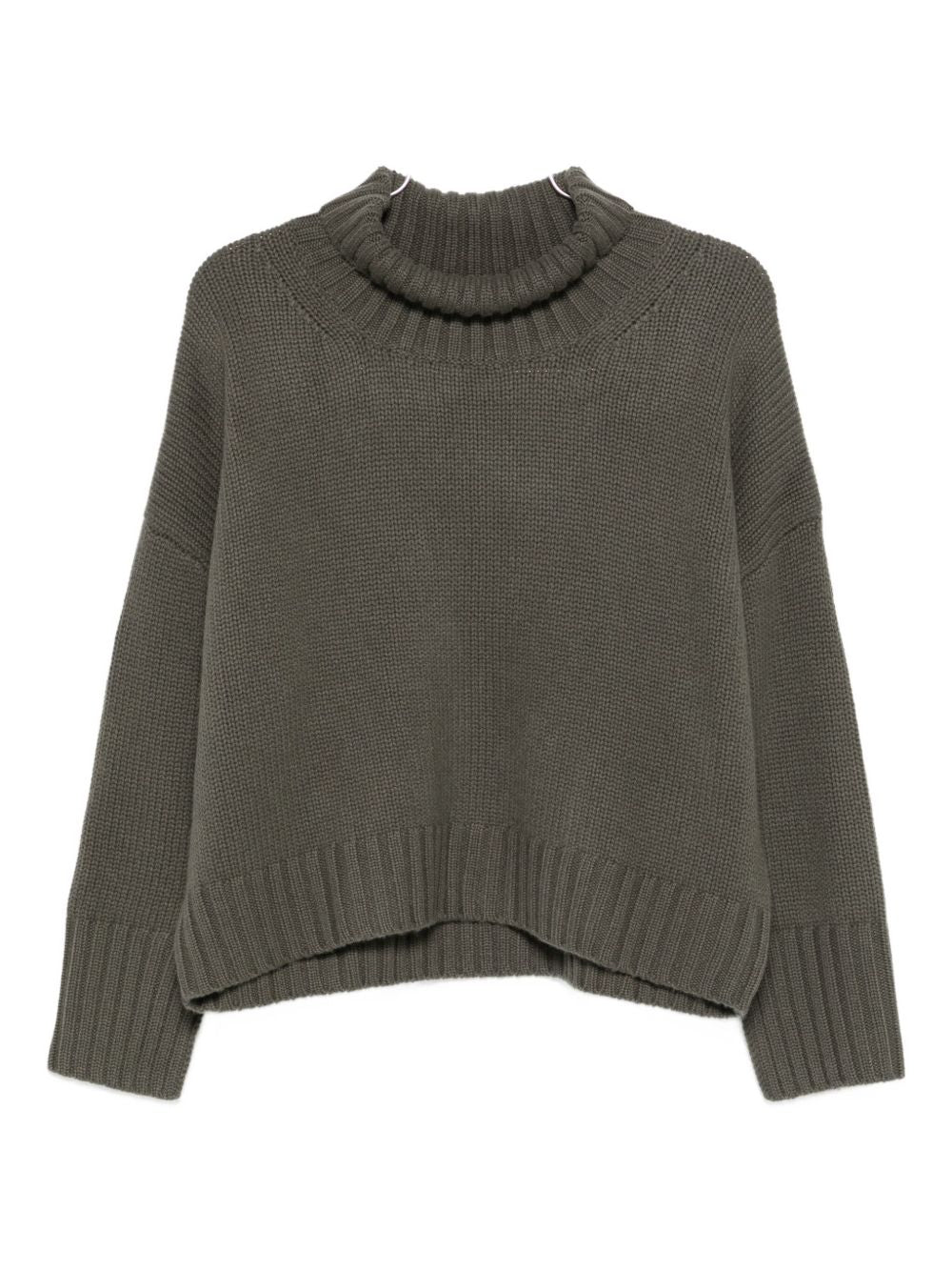 SOFT GOAT Cozy Cashmere Roll Neck Jumper with Ribbed Details