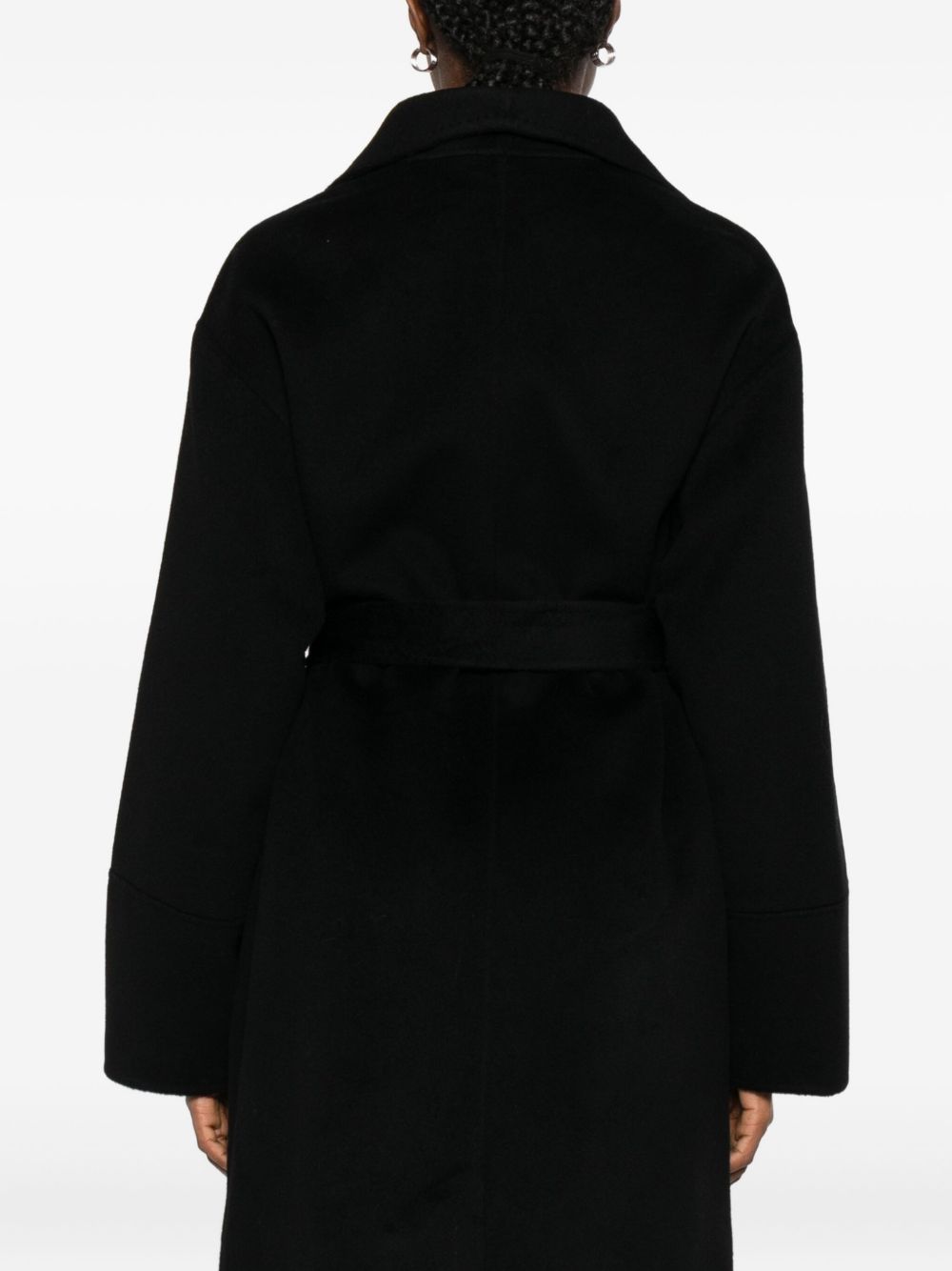 SOFT GOAT Wide Lapels Belted Wool Cashmere Coat for Women