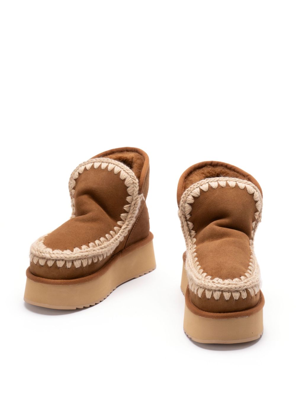 MOU Mini Platform Slip-On Boots for Women