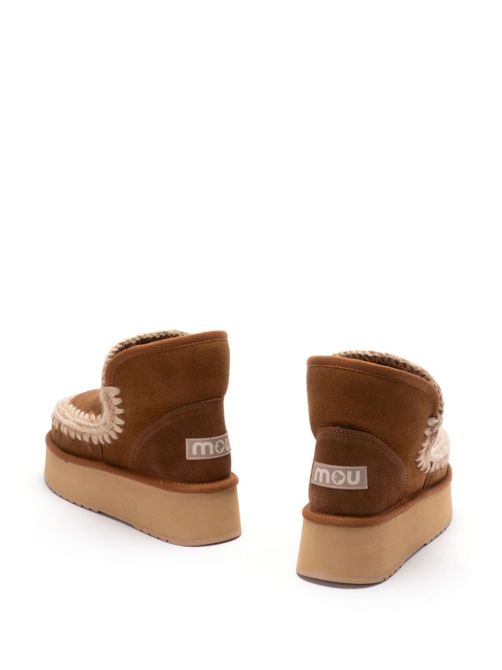 MOU Mini Platform Slip-On Boots for Women