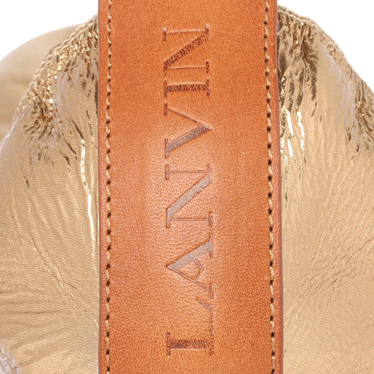 LANVIN Elegant Leather Flat Shoes for Women