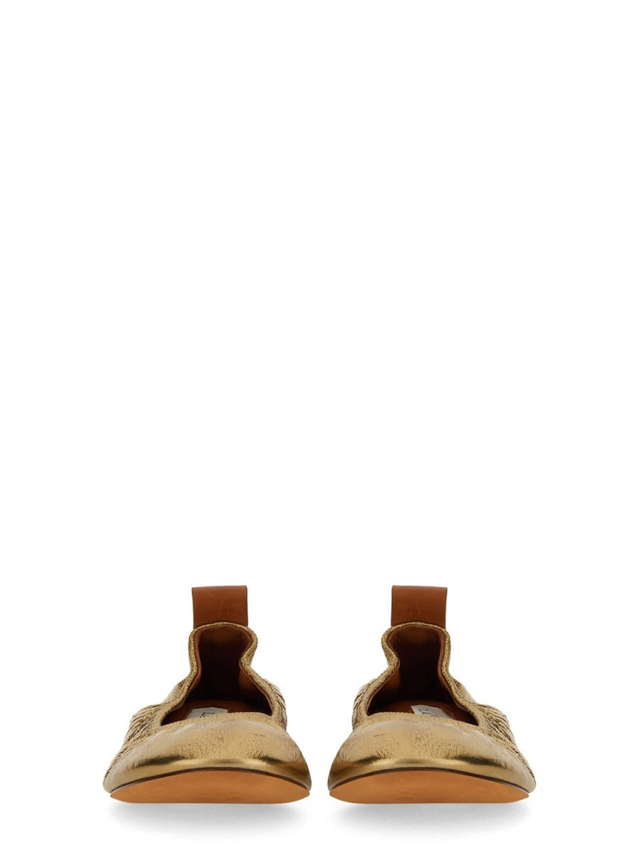 LANVIN Elegant Leather Ballerina Flats