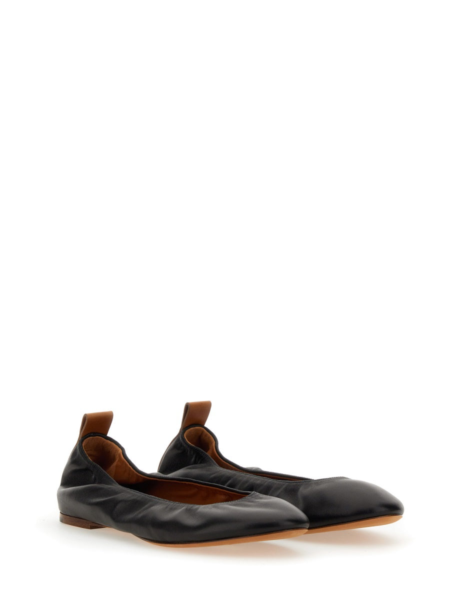 LANVIN Leather Ballerina Flats
