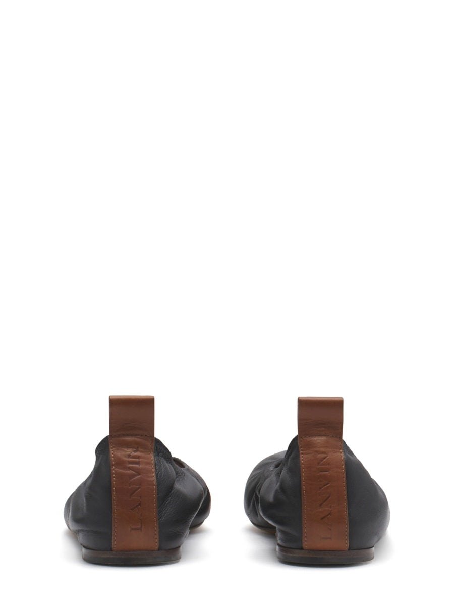 LANVIN Leather Ballerina Flats