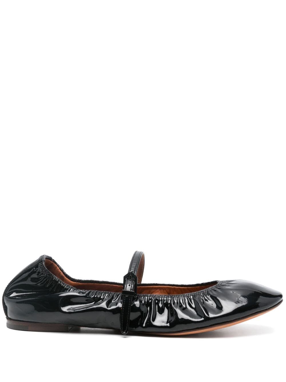 LANVIN Elegant Ballerina Flats with Strap - Women's Size 10