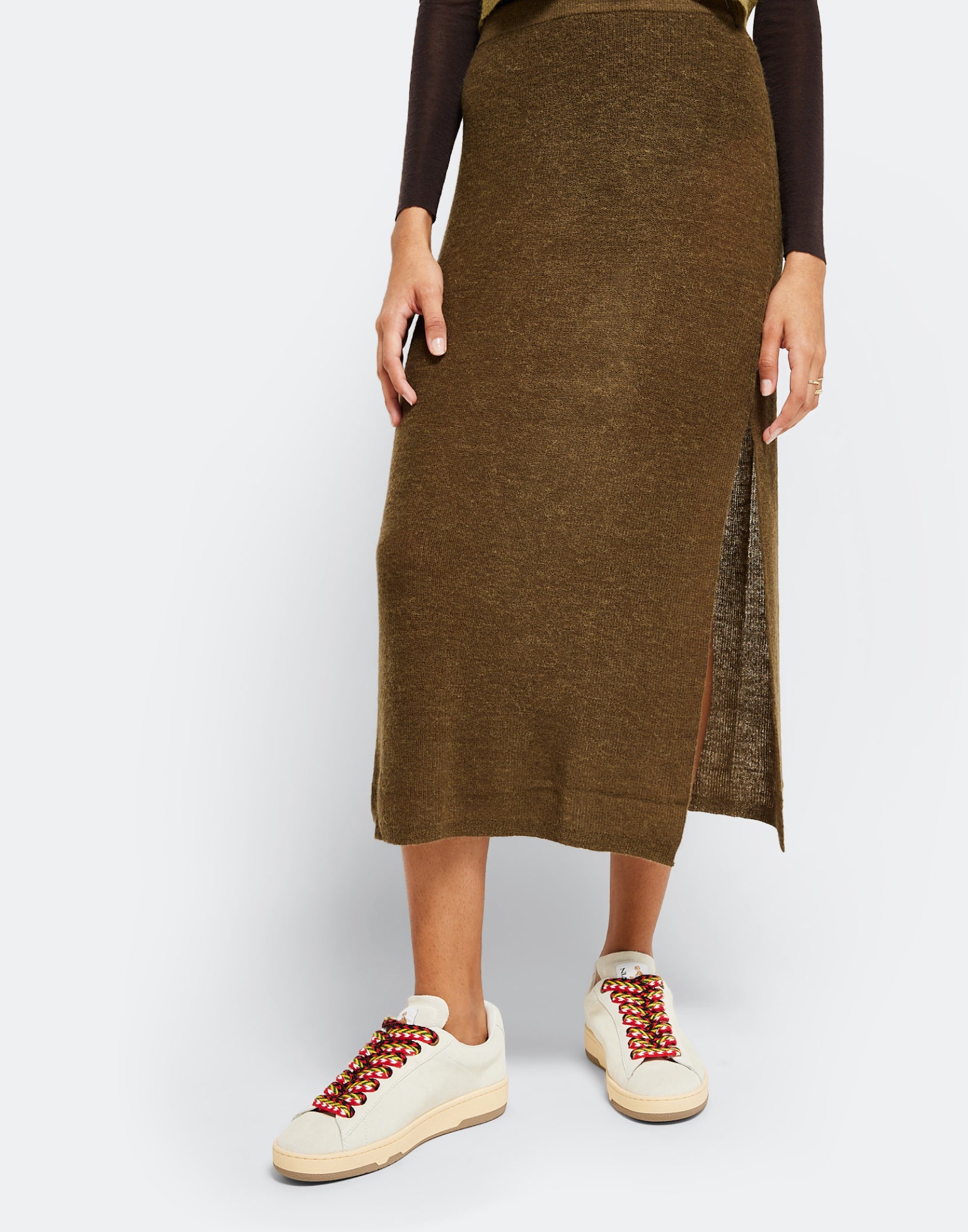 LANVIN Lightweight Curb Low-Top Sneakers for Women