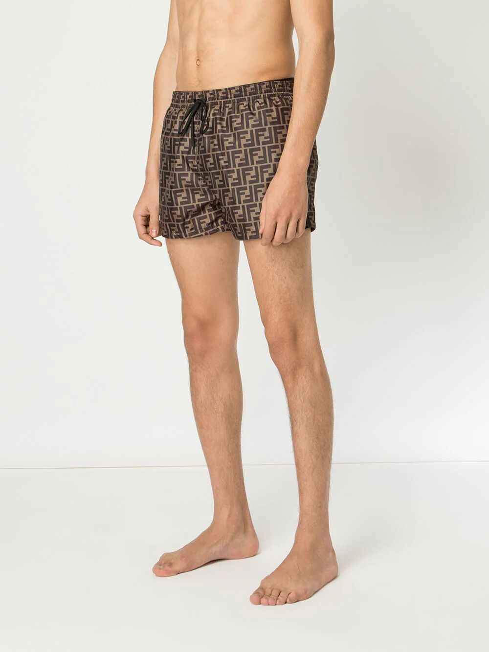 FENDI FF Motif Swim Shorts - Mini Length for Men