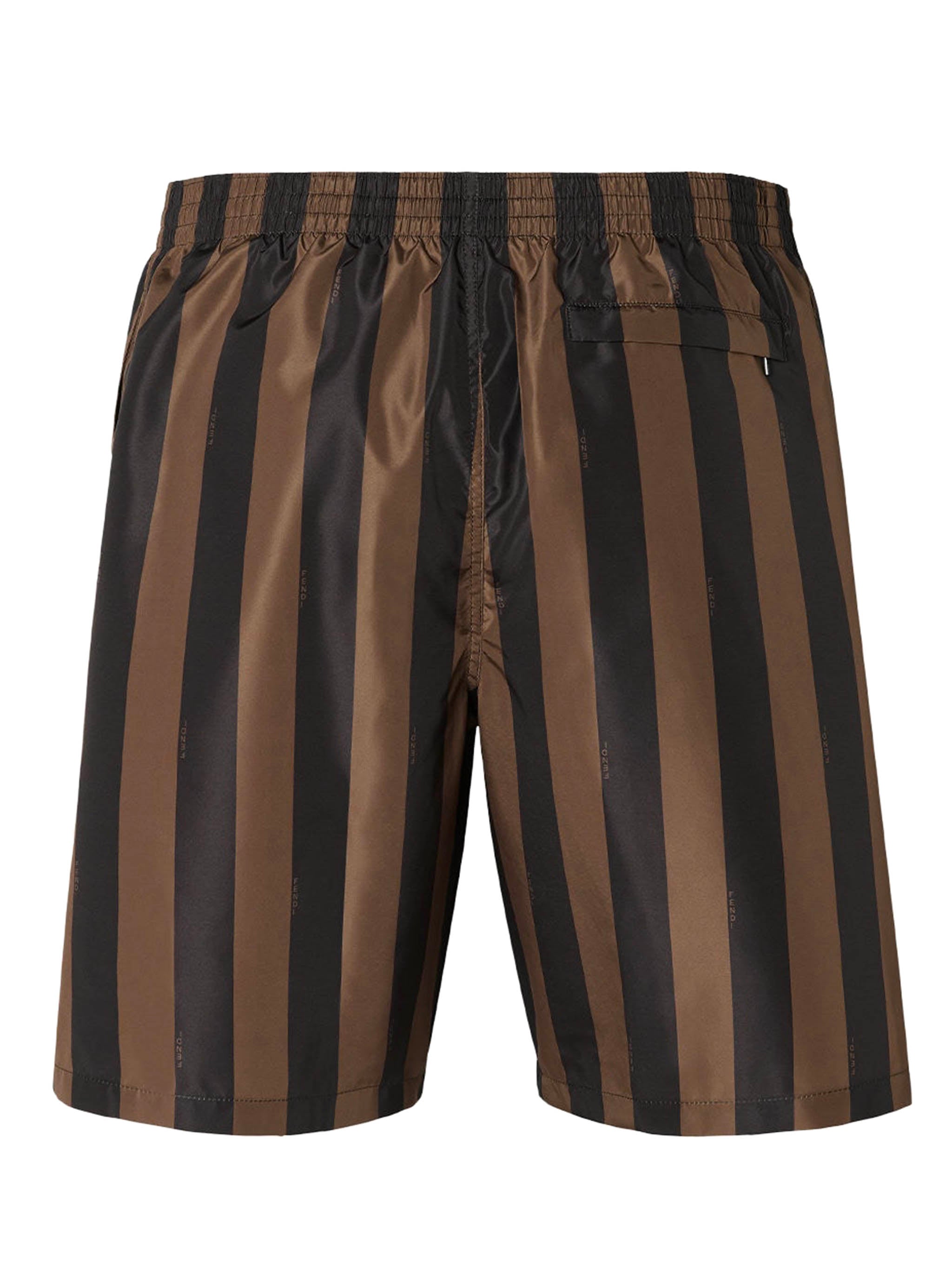 FENDI Men's Swim Shorts with Elastic Waist