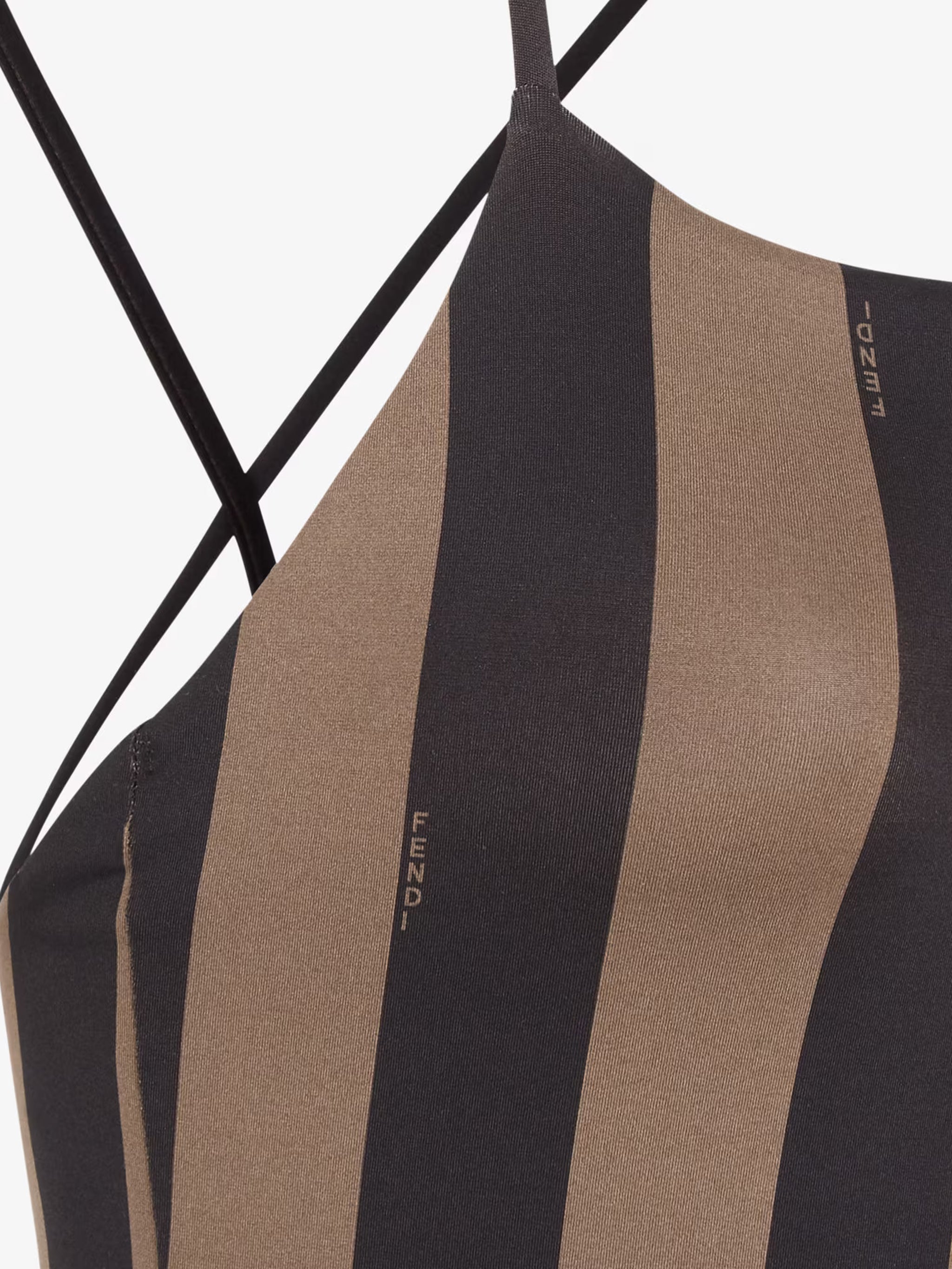 FENDI Reversible One-Piece Swimsuit with Crossed Straps