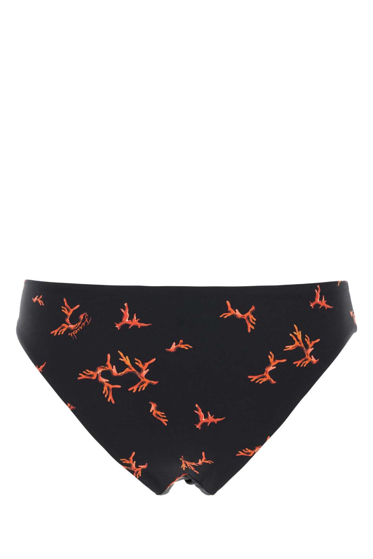 FENDI Printed Stretch Nylon Bikini Bottom