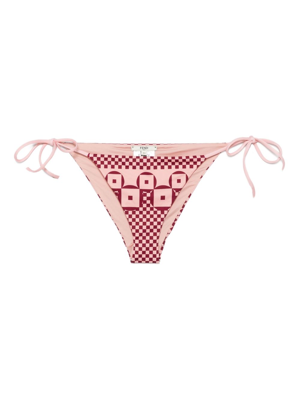 FENDI Adjustable Mini Swim Briefs with Micro Patchwork Print