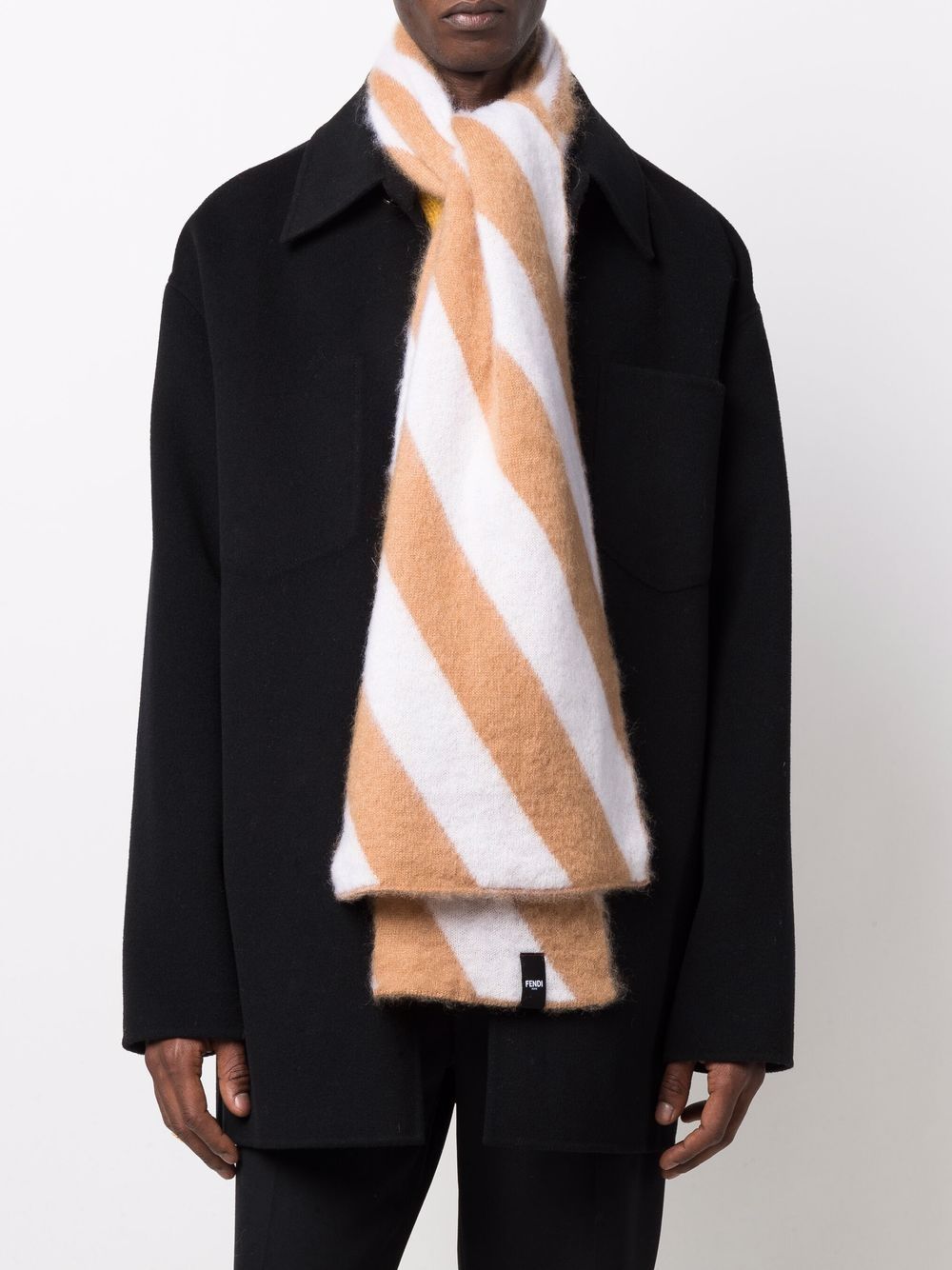 FENDI Men's Elegant Knit Scarf